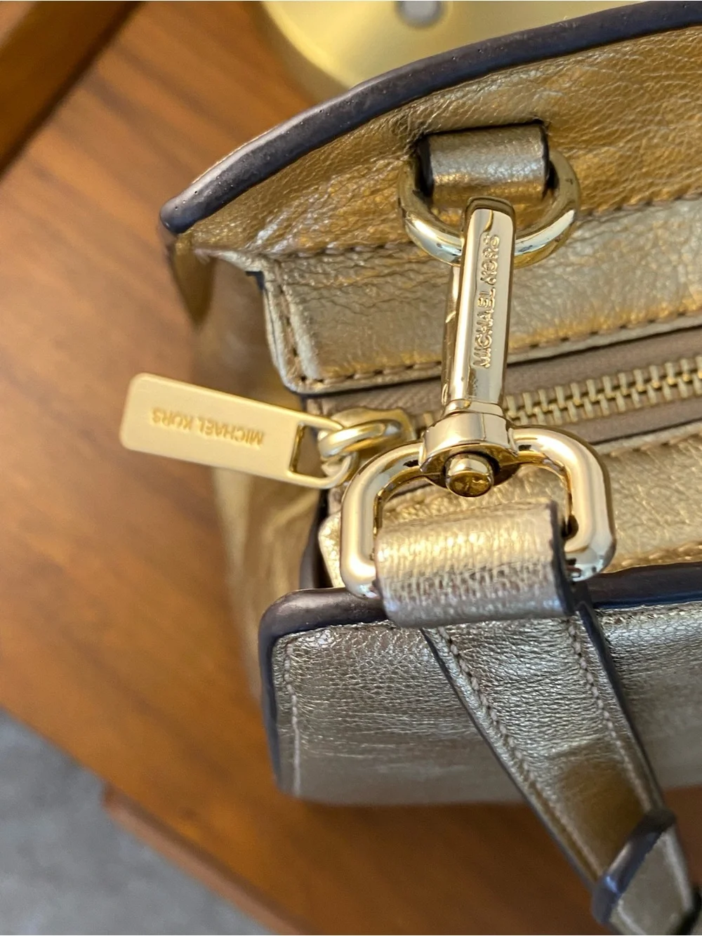 Michael Kors Metallic Gold Satchel